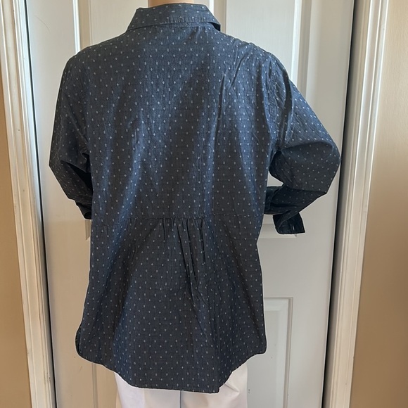 Vintage NWT Blue lightweight jean shirt,sz Large, Yellowstone.western country - Picture 2 of 9